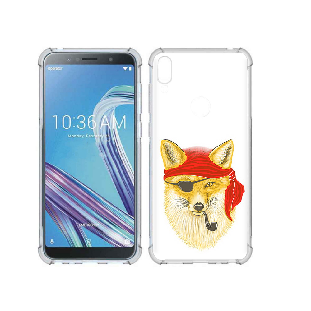 Чехол MyPads Tocco для Asus ZenFone Max Pro (ZB602KL) лиса-пират