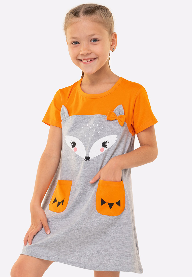 Платье детское HappyFox 131 цв. оранжевый р. 110