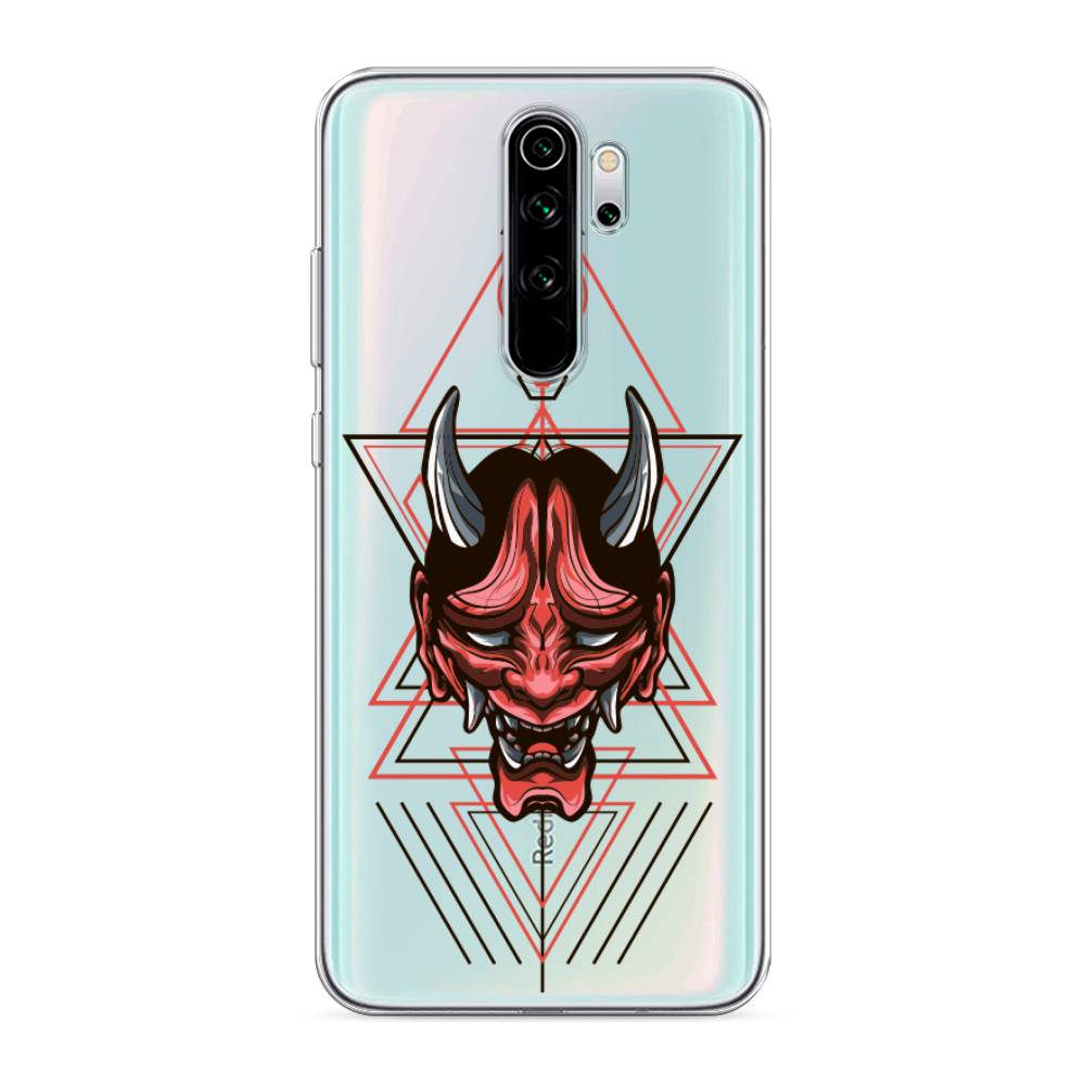 

Чехол для Xiaomi Redmi Note 8 Pro "Hanya Oni mask", Серый;красный;черный, 36650-4