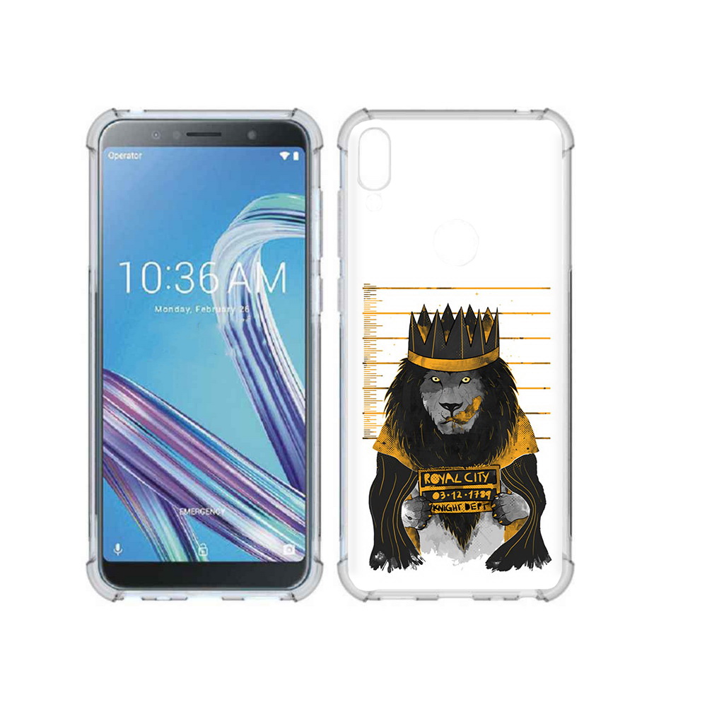 Чехол MyPads Tocco для Asus ZenFone Max Pro (ZB602KL) лев в законе
