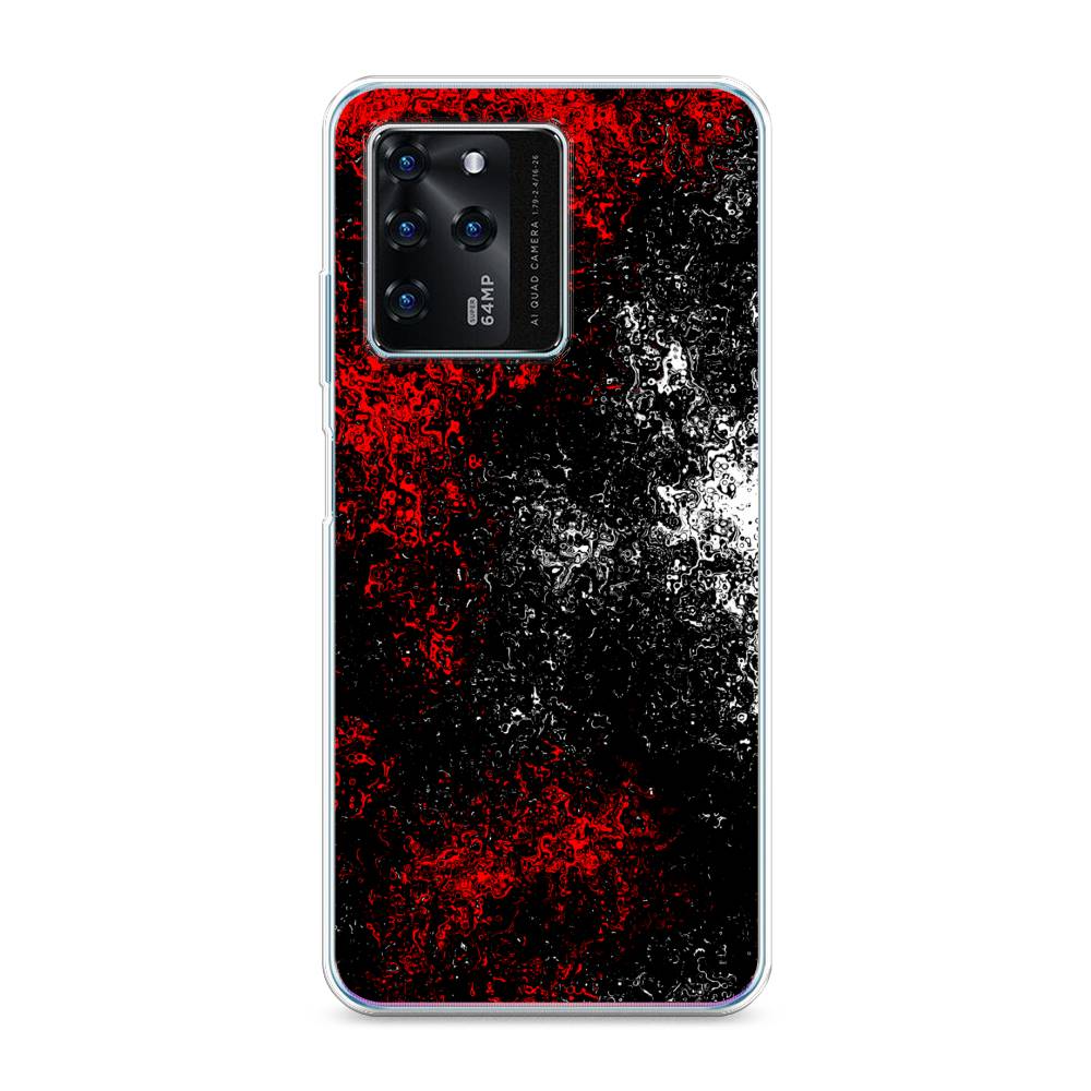 

Чехол на ZTE Blade V30 "Монотипия", Красный;черный;белый, 135350-3