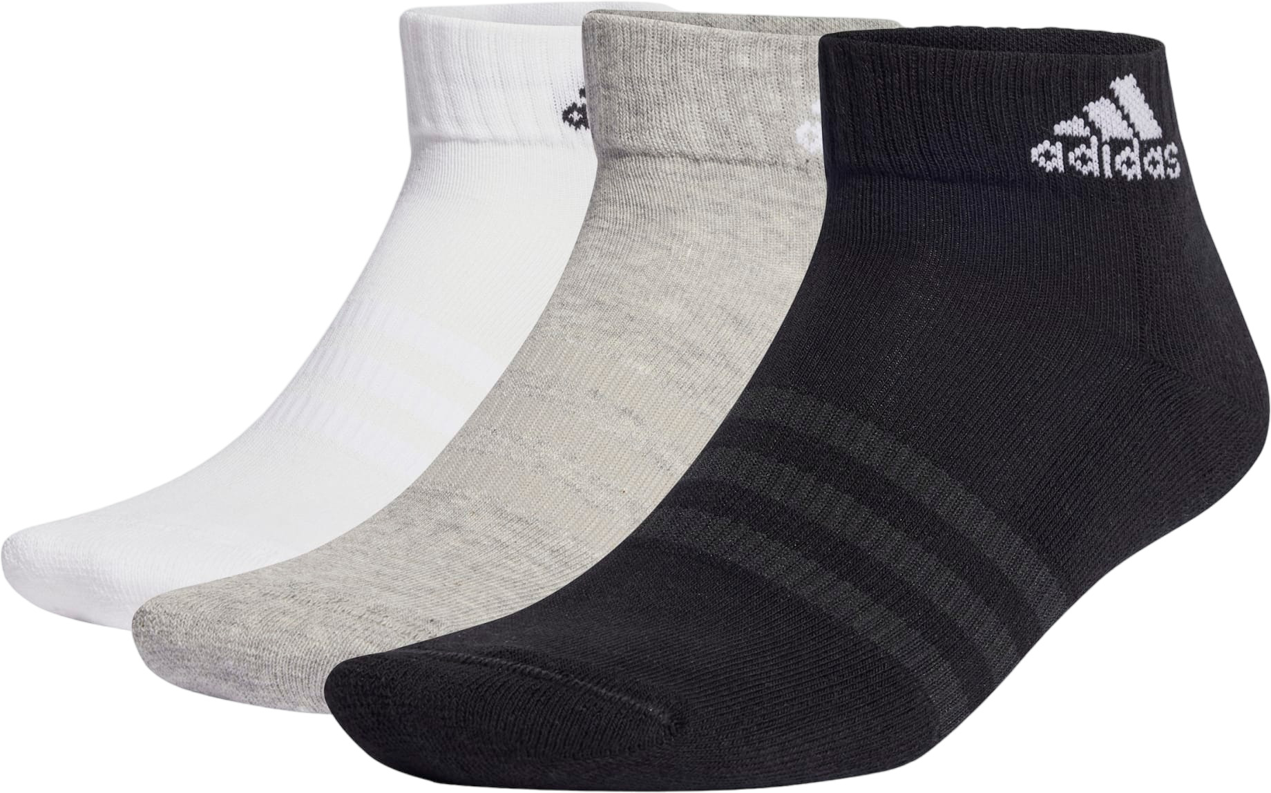 

Комплект носков мужских adidas SPW ANK 6P серых M, Серый, SPW ANK 6P