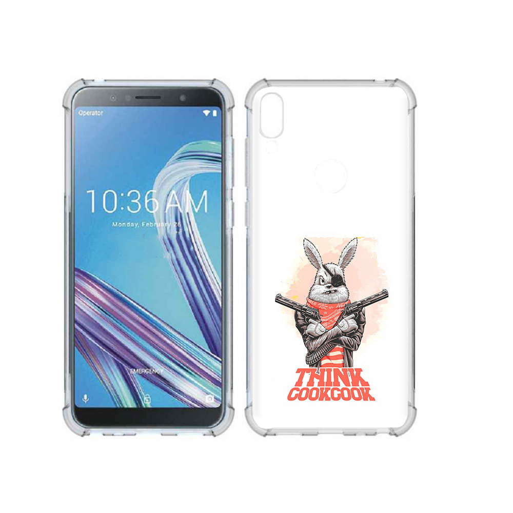 

Чехол MyPads Tocco для Asus ZenFone Max Pro (ZB602KL) кролик пират, Прозрачный, Tocco