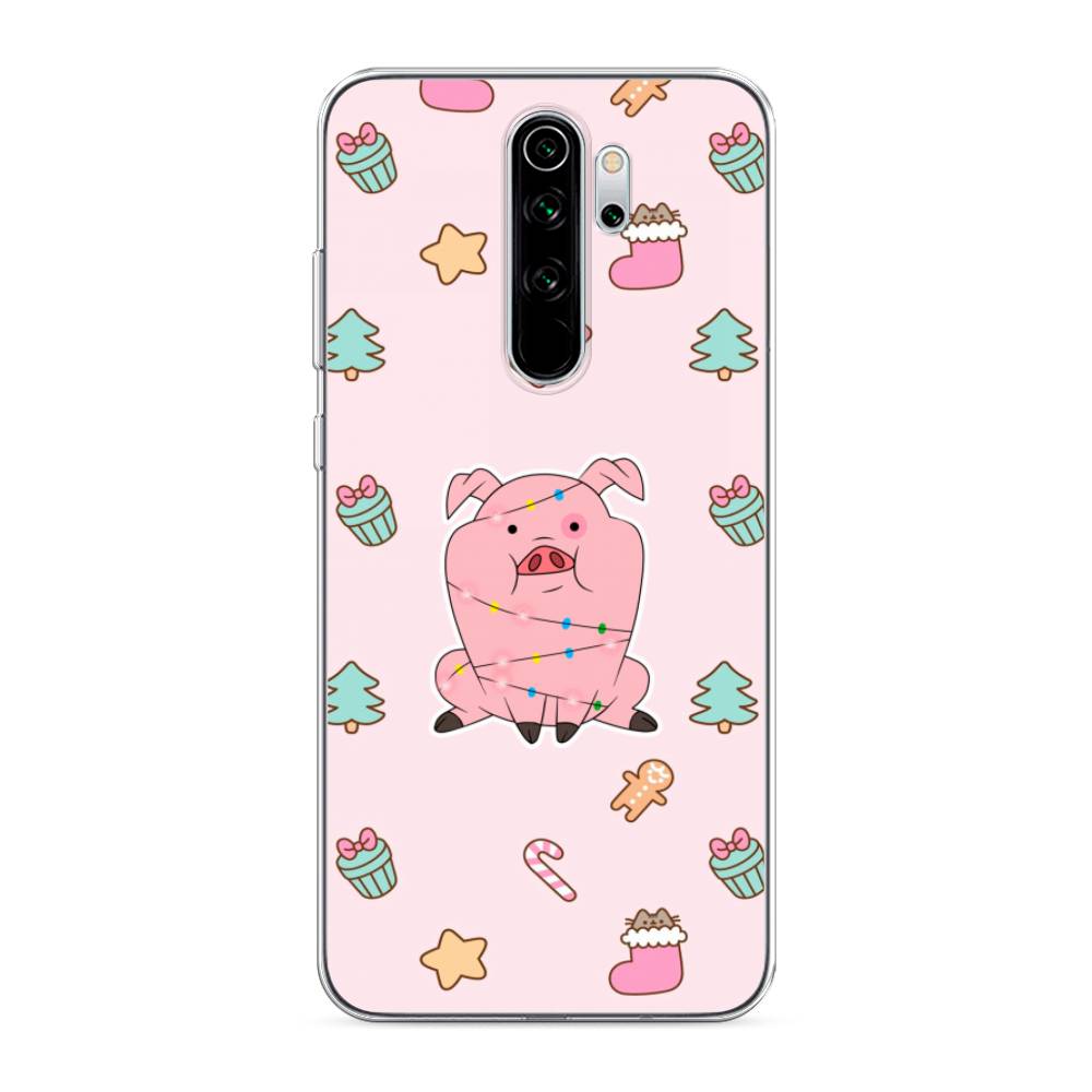 

Чехол для Xiaomi Redmi Note 8 Pro "Розовая свинка", Розовый;зеленый, 36650-5