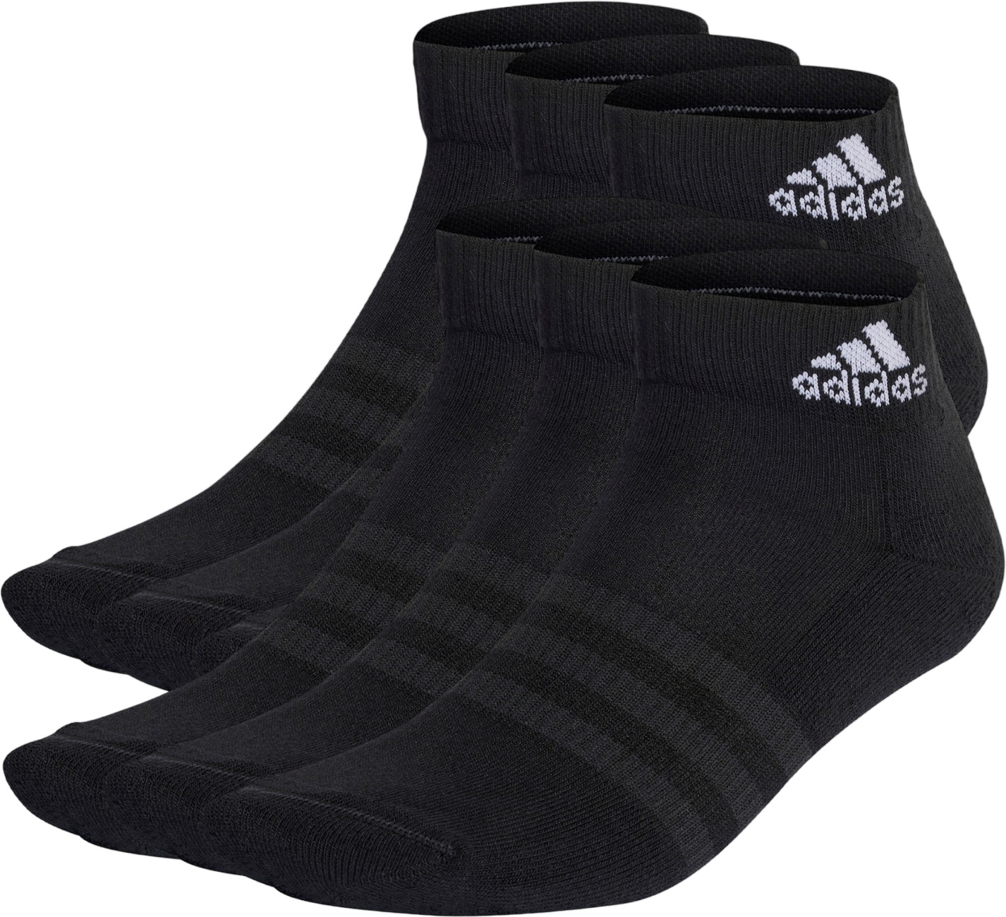 

Комплект носков мужских adidas SPW ANK 6P черных S, Черный, SPW ANK 6P