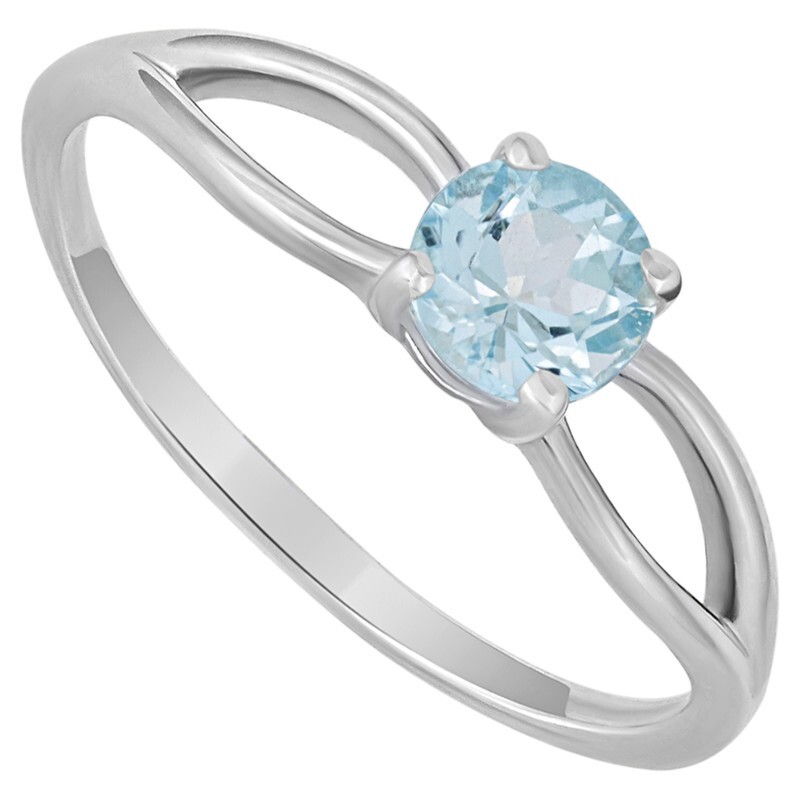 

Кольцо из серебра с голубым топазом р. , LAZURIT-ONLINE 7711AG, 7711AG