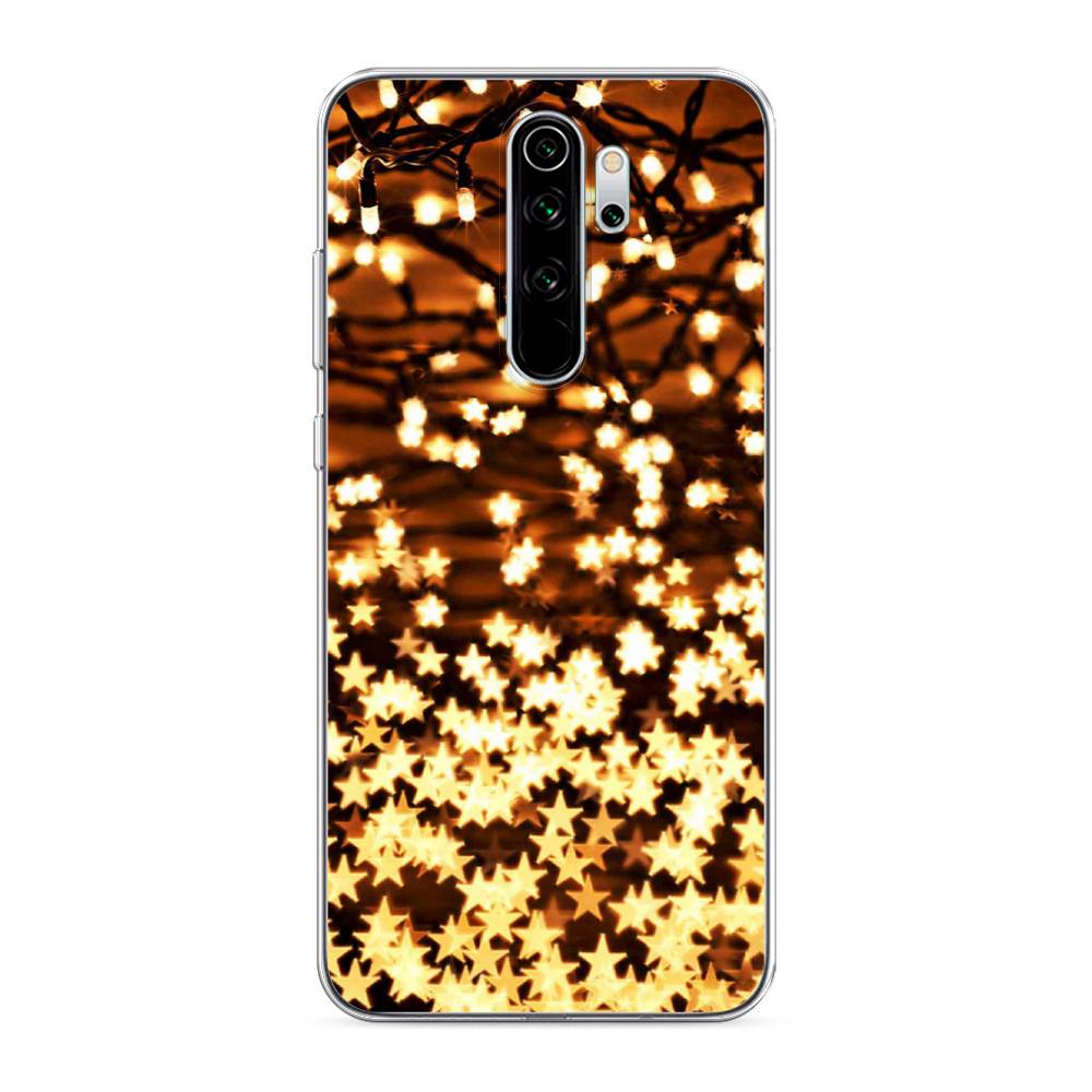 

Чехол для Xiaomi Redmi Note 8 Pro "Новогодняя гирлянда", Золотистый, 36650-5