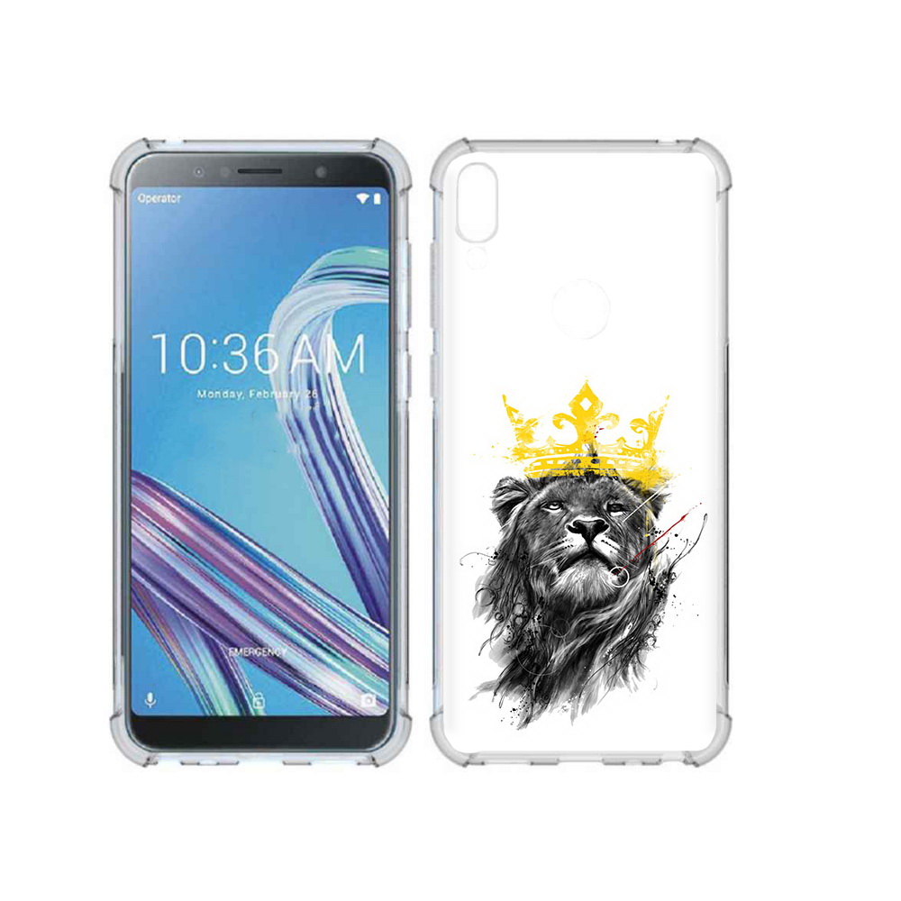 

Чехол MyPads Tocco для Asus ZenFone Max Pro (ZB602KL) король-лев, Прозрачный, Tocco