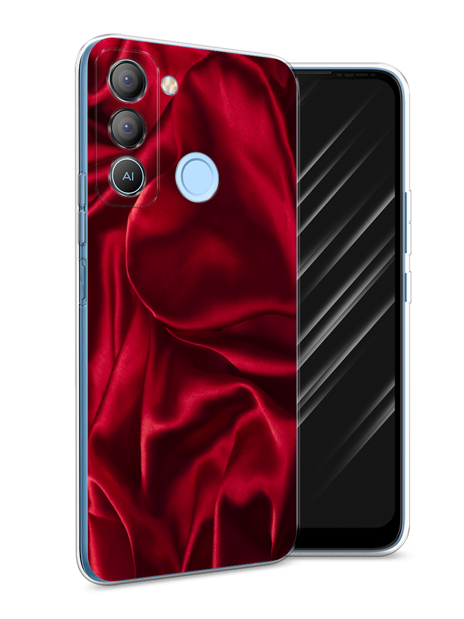 

Чехол Awog на Tecno POP 5 LTE "Текстура красный шелк", 303050-3