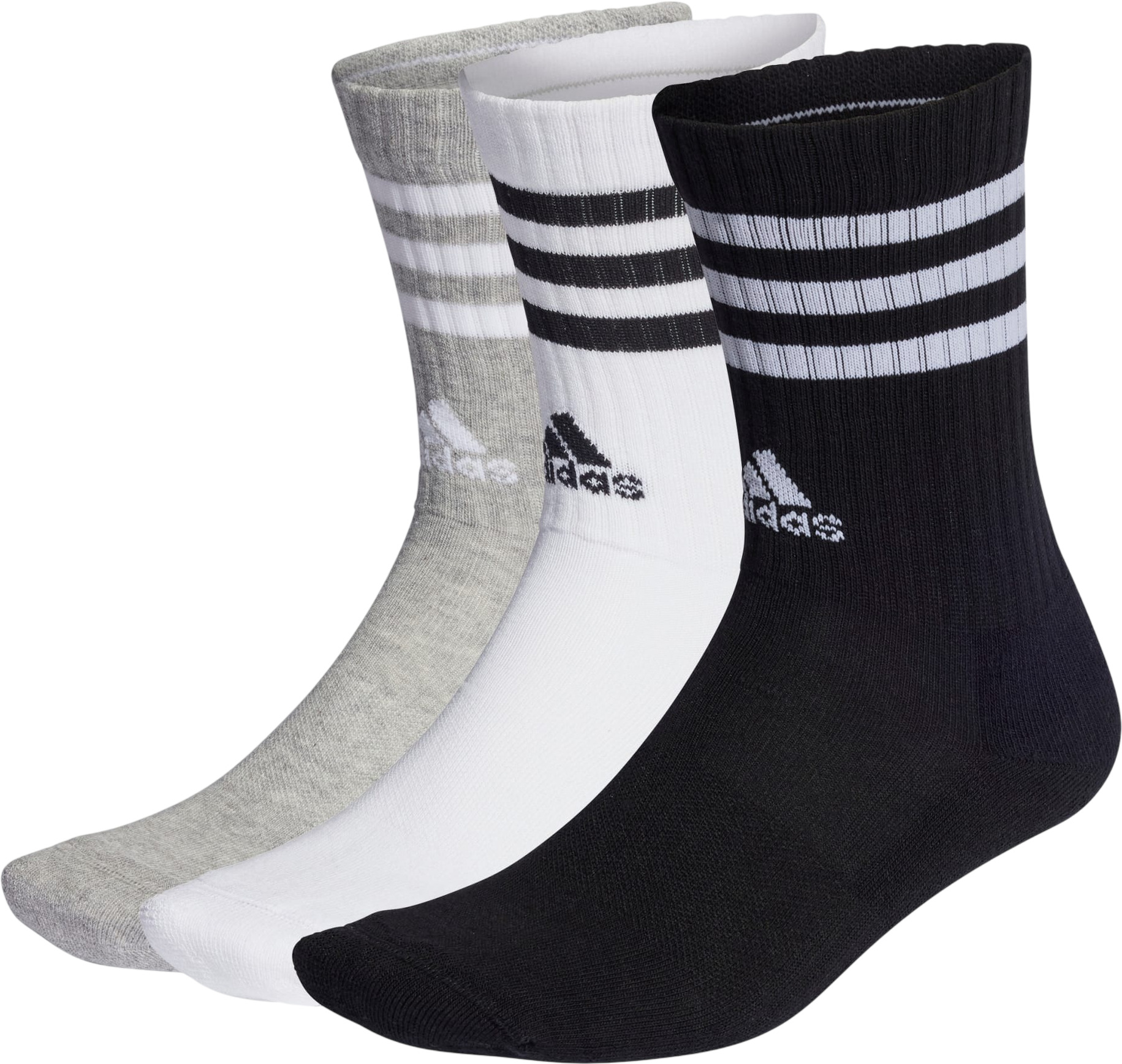 

Комплект носков мужских adidas 3S C SPW CRW 3P белых M, Белый, 3S C SPW CRW 3P