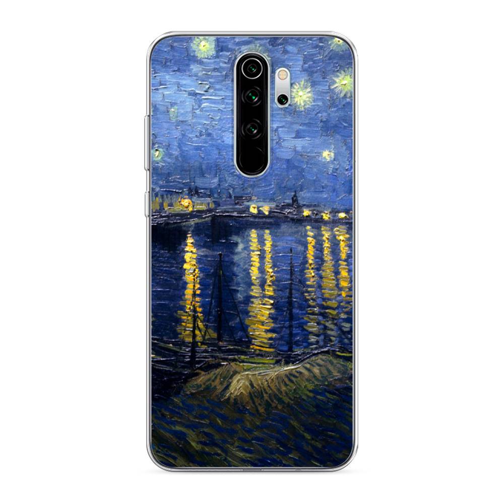 

Чехол на Xiaomi Redmi Note 8 Pro "Звездная ночь над Роной", Синий;желтый, 36650-4