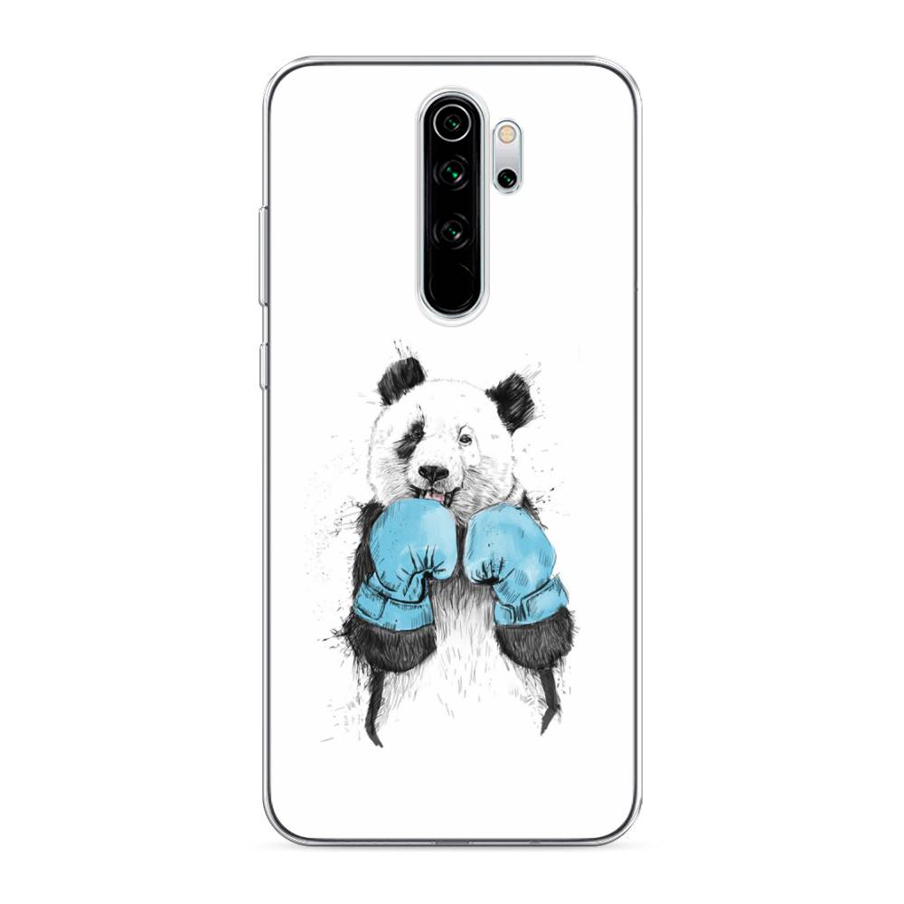 

Чехол для Xiaomi Redmi Note 8 Pro "Панда боксер", Голубой;белый;серый, 36650-1