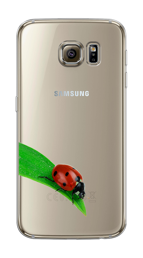 

Чехол Awog на Samsung Galaxy S6 edge "На счастье", Белый;красный;зеленый, 24450-1