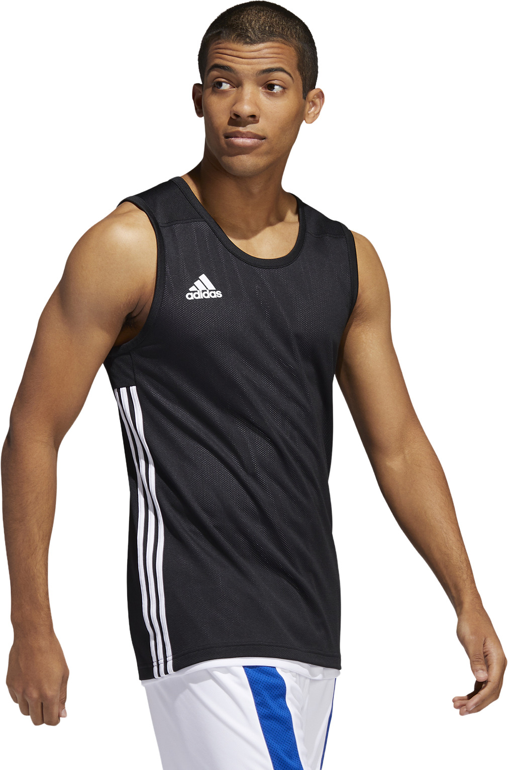 

Майка мужская adidas 3G Speed Reversible черная L, Черный, 3G Speed Reversible