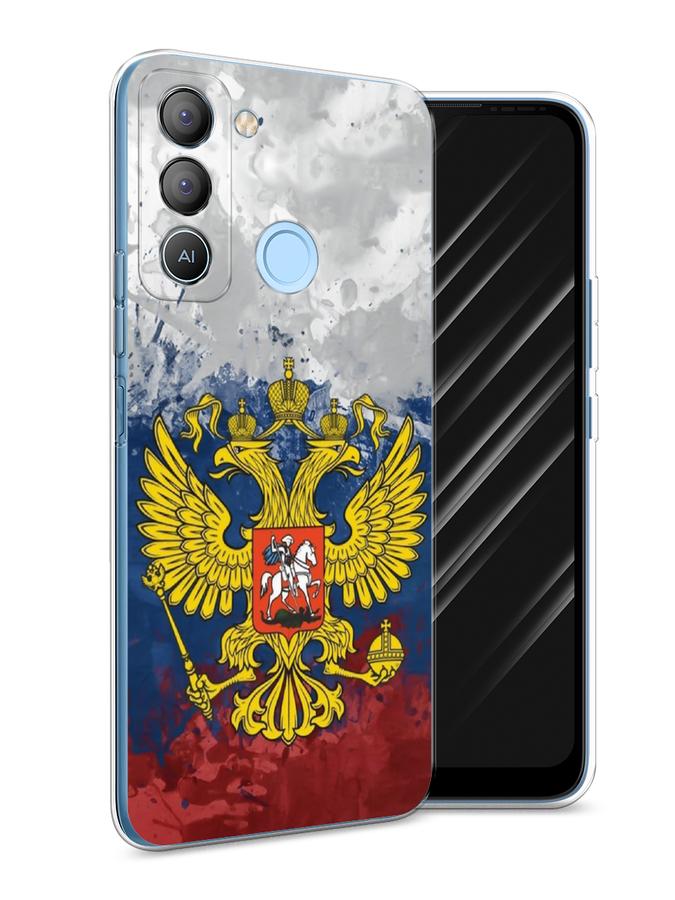 

Чехол Awog на Tecno POP 5 LTE "РФ", Белый;синий;красный, 303050-5