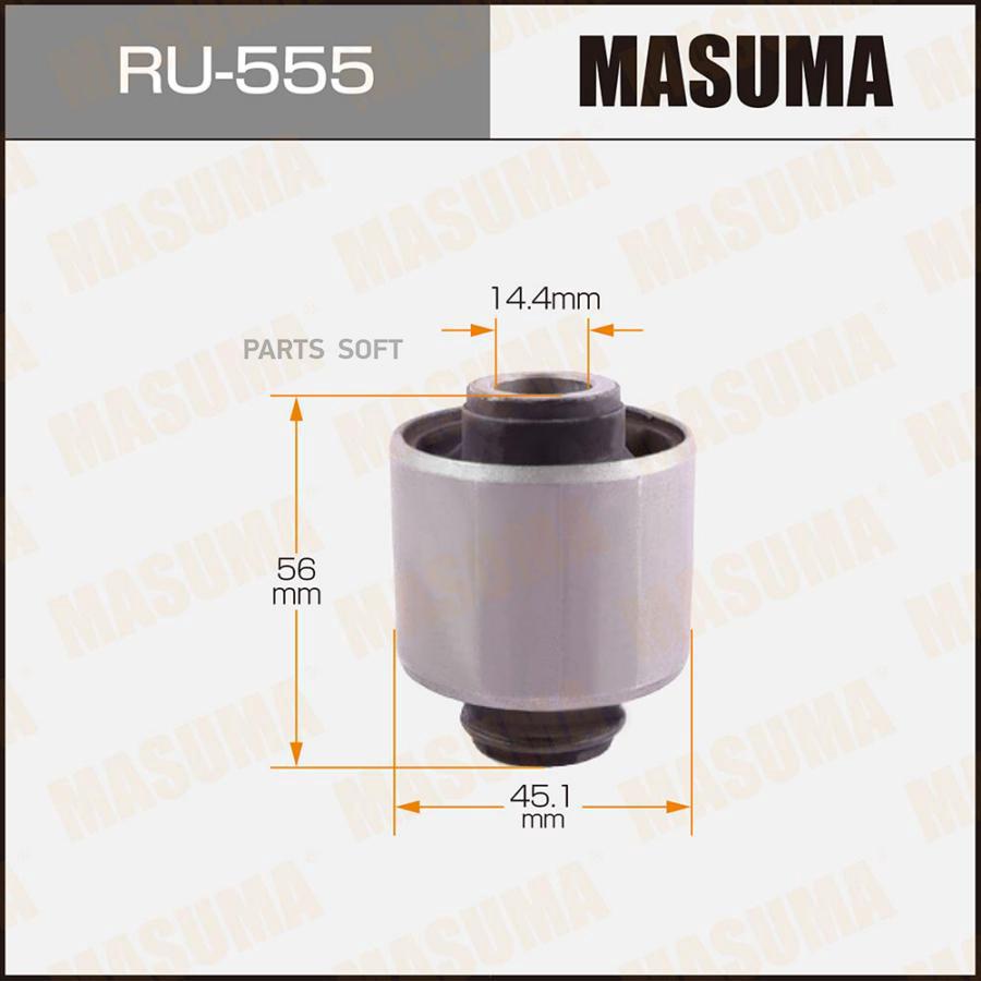 

Ru-555_сайлентблок Задний Mitsubishi Outlander Cu 02-06 Masuma арт. RU555