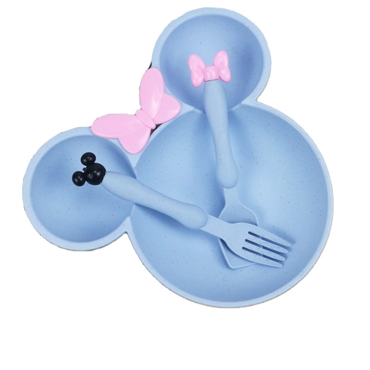 фото Набор детской посуды tengo baby синий цвет