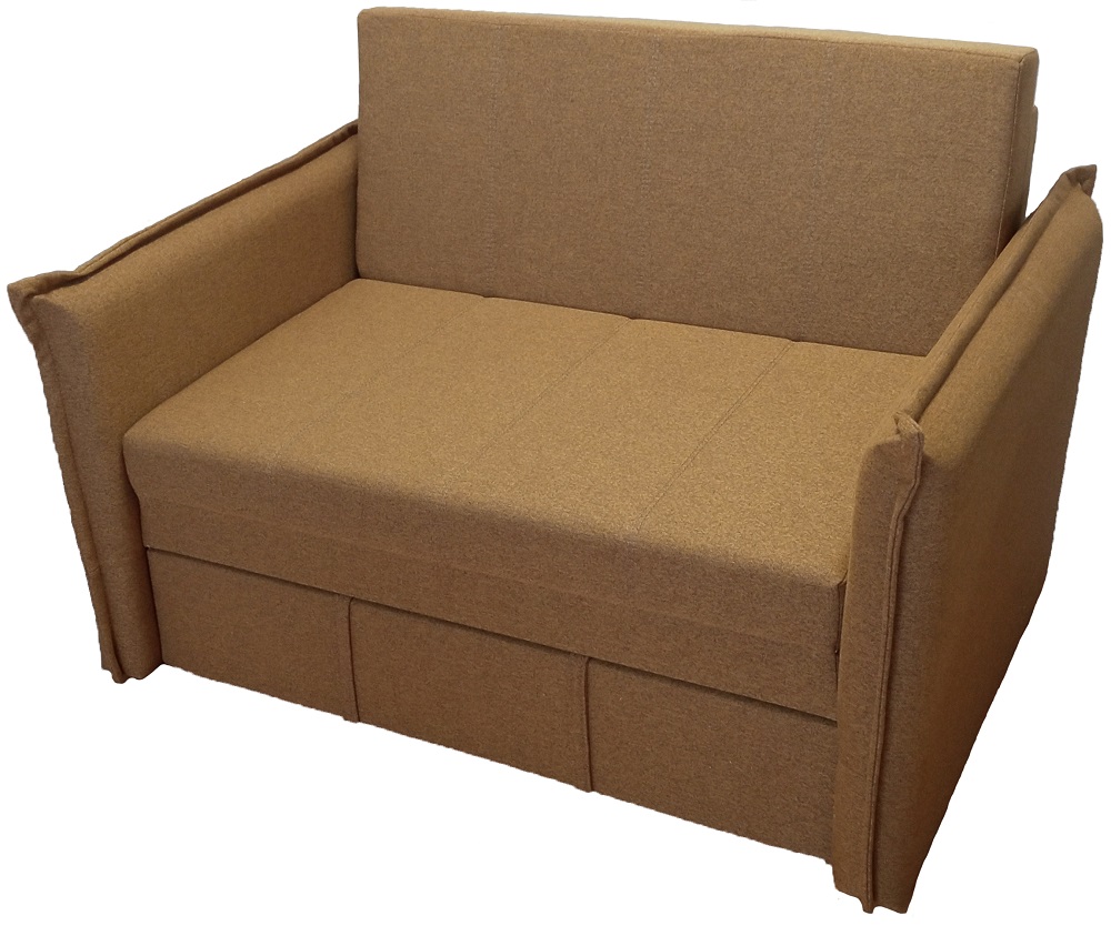 Кресло-кровать StylChairs Кира из ткани, горчичный