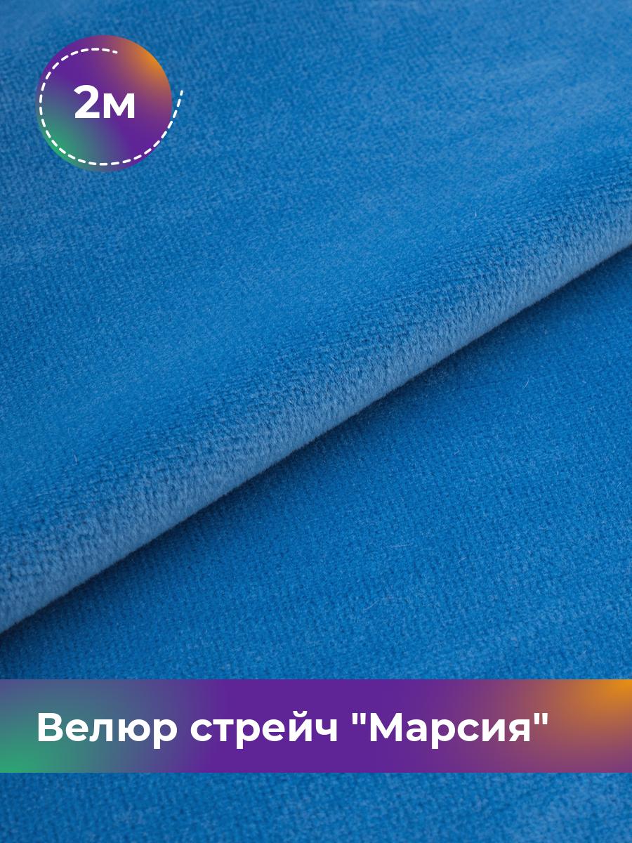 

Ткань Велюр стрейч Марсия 315гр Shilla, отрез 2 м * 150 см, синий 004, 18086347