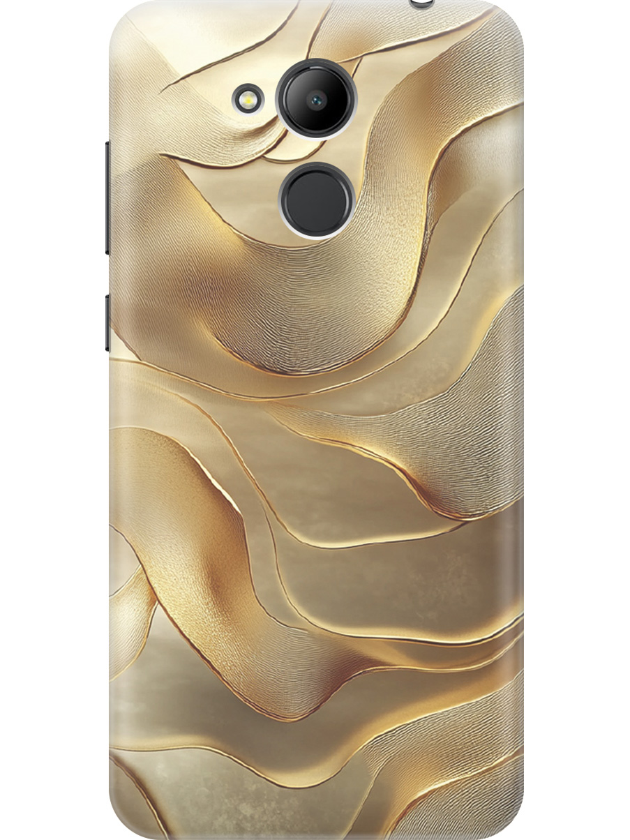 

Силиконовый чехол на Honor 6C Pro с принтом "Золотистые волны", Прозрачный;бежевый;золотистый, 717567631