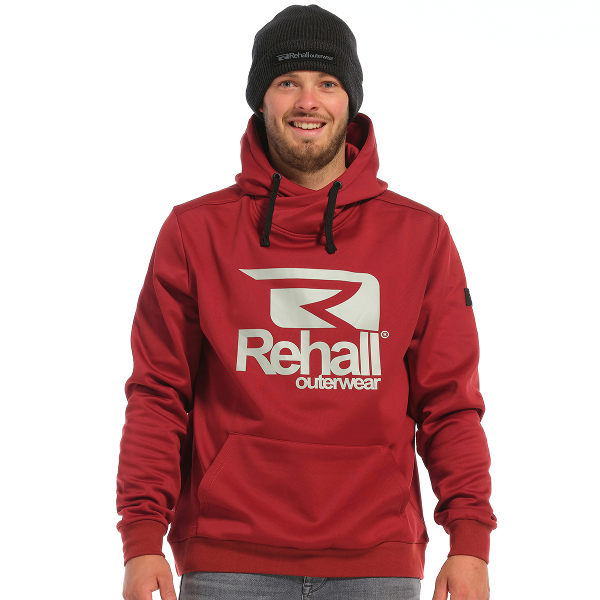 

Толстовка мужская REHALL Rogers-R красная XL, Rogers-R