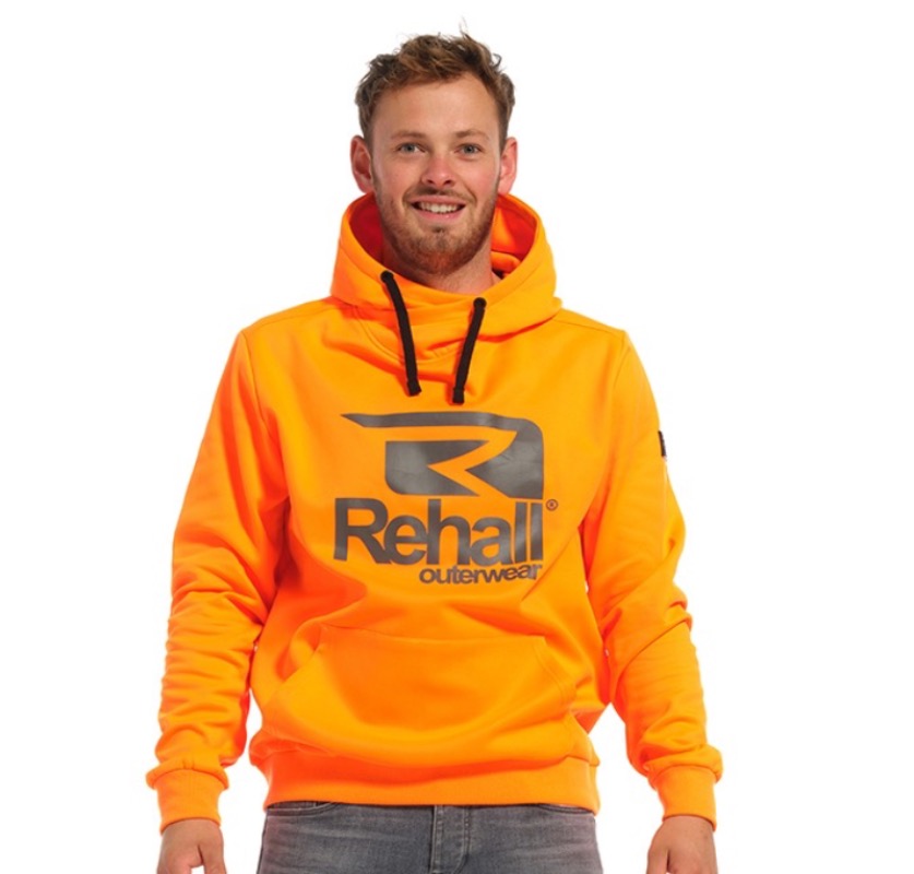 

Толстовка мужская REHALL Rogers-R оранжевая 2XL, Rogers-R