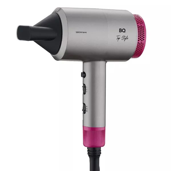 

Фен BQ HD1818M 1800 Вт серый, розовый, HD1818M