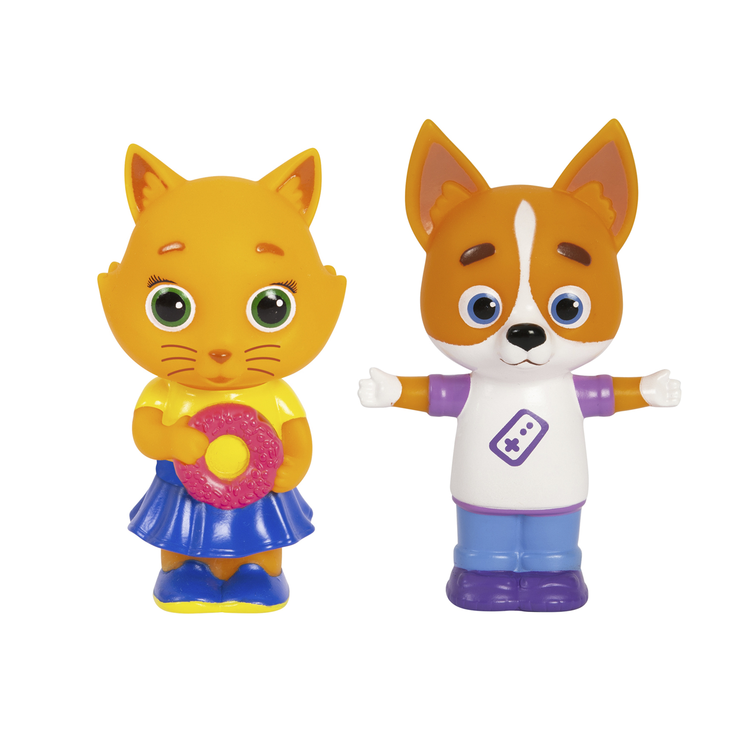 Игровой набор Кошечки-Собачки Буся и Дэн, пластизоль игрушка тм peppa игровой набор пеппа 10 см пластизоль