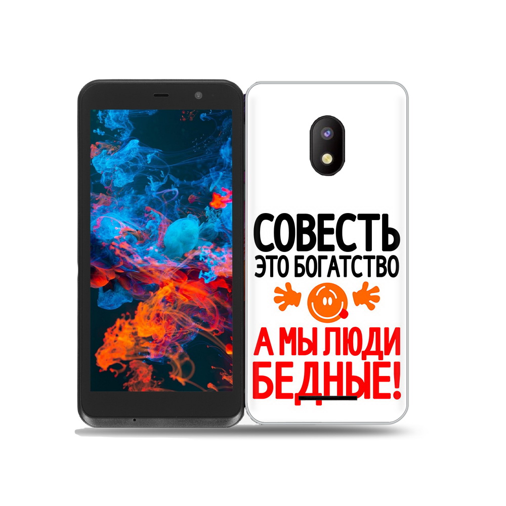 

Чехол MyPads Tocco для BQ 5045L Wallet совесть, Прозрачный, Tocco