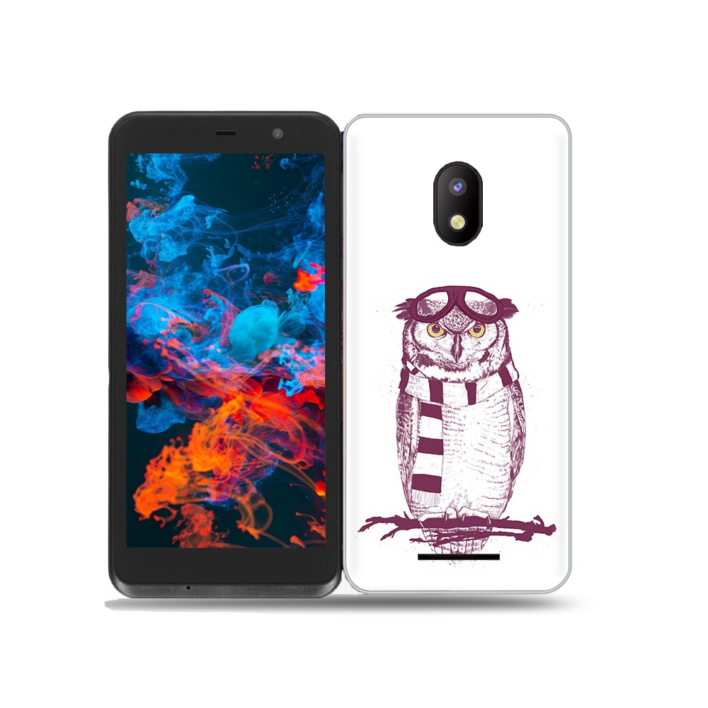 

Чехол MyPads Tocco для BQ 5045L Wallet сова-летчик, Прозрачный, Tocco