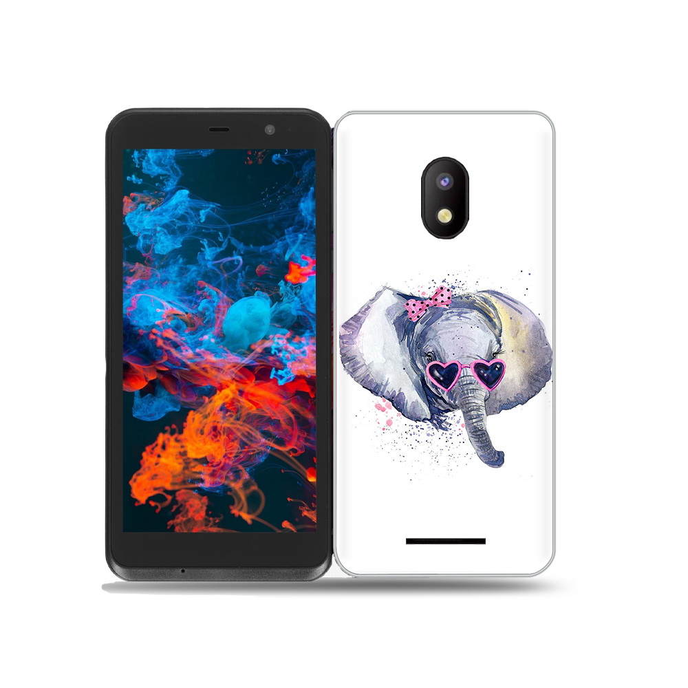 

Чехол MyPads Tocco для BQ 5045L Wallet слоник в очках, Прозрачный, Tocco
