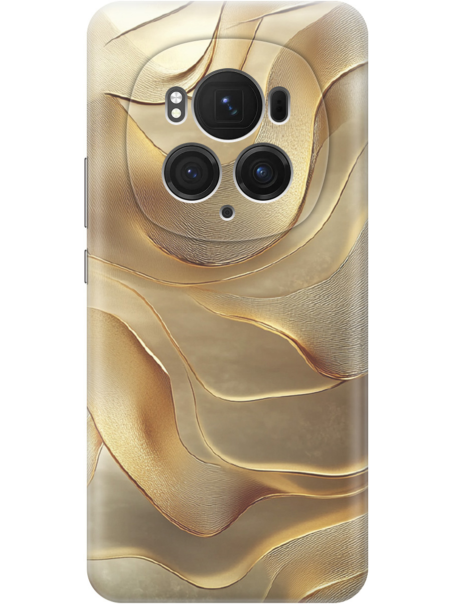 

Силиконовый чехол на Honor Magic6 Pro с принтом "Золотистые волны", Прозрачный;бежевый;золотистый, 782623431