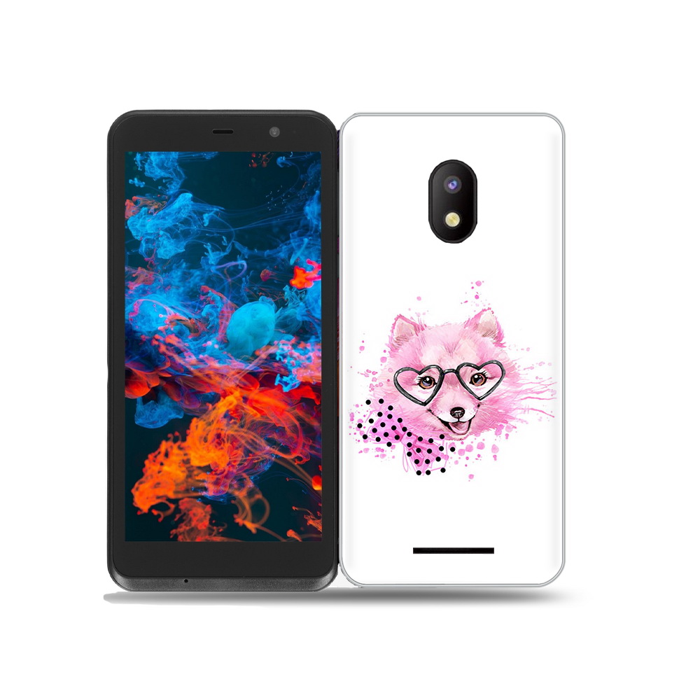 

Чехол MyPads Tocco для BQ 5045L Wallet розовый волченок, Прозрачный, Tocco