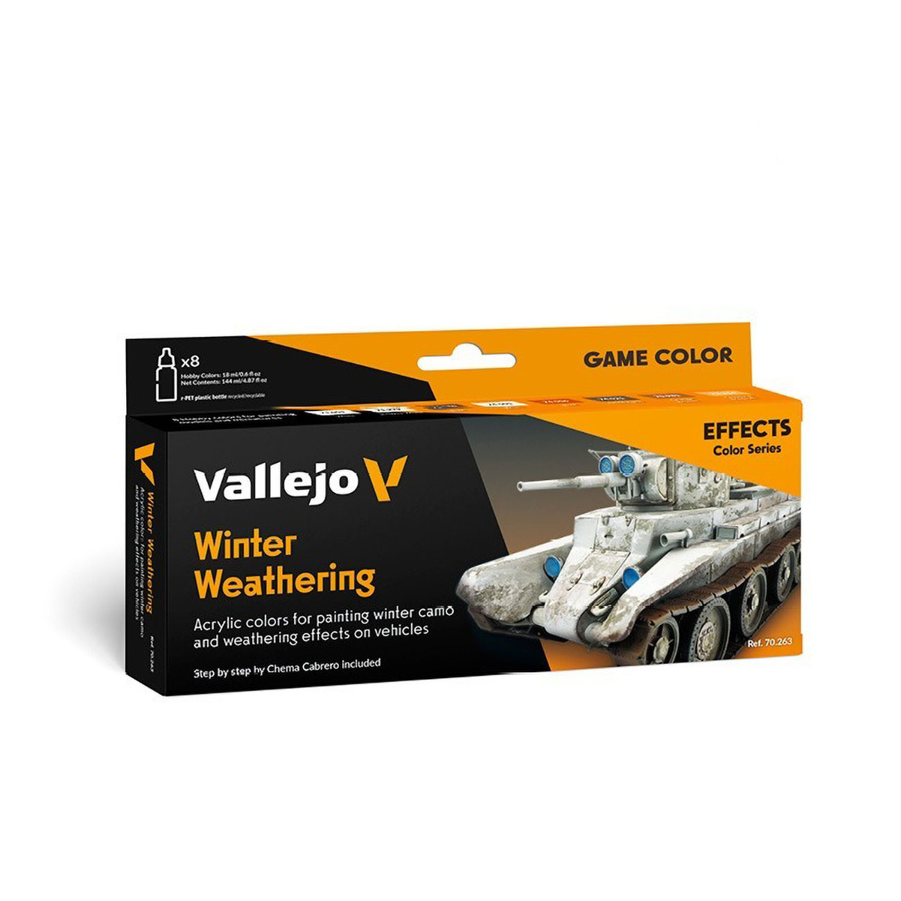 

Набор красок Vallejo Effects Color Winter Weathering 70263, 8 шт по 18 мл, Effects Color