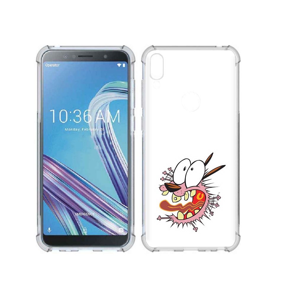 

Чехол MyPads Tocco для Asus ZenFone Max Pro (ZB602KL) испуганный бобик, Прозрачный, Tocco