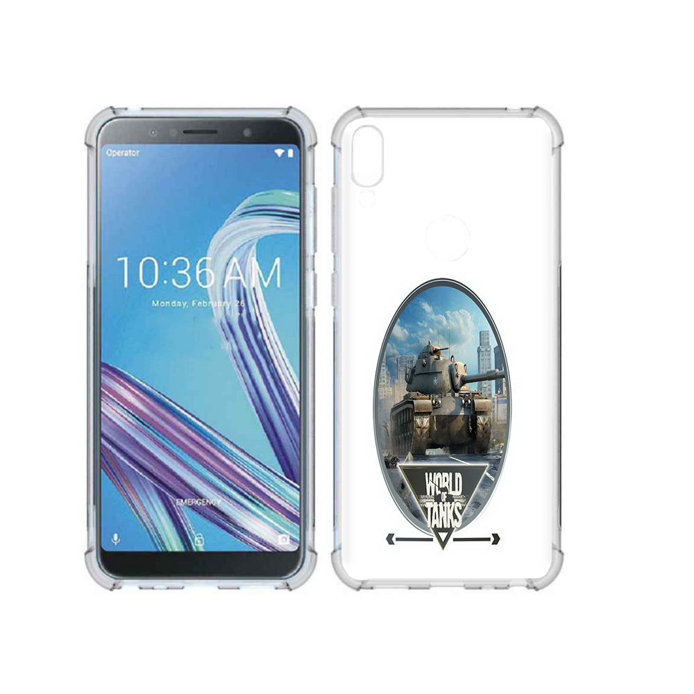 

Чехол MyPads Tocco для Asus ZenFone Max Pro (ZB602KL) игра с танками, Прозрачный, Tocco