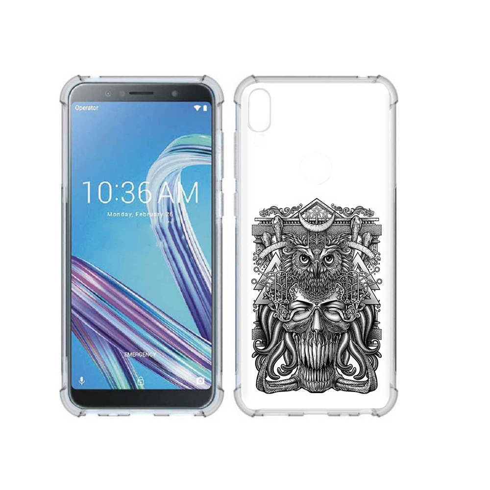 Чехол MyPads Tocco для Asus ZenFone Max Pro (ZB602KL) зубастая сова