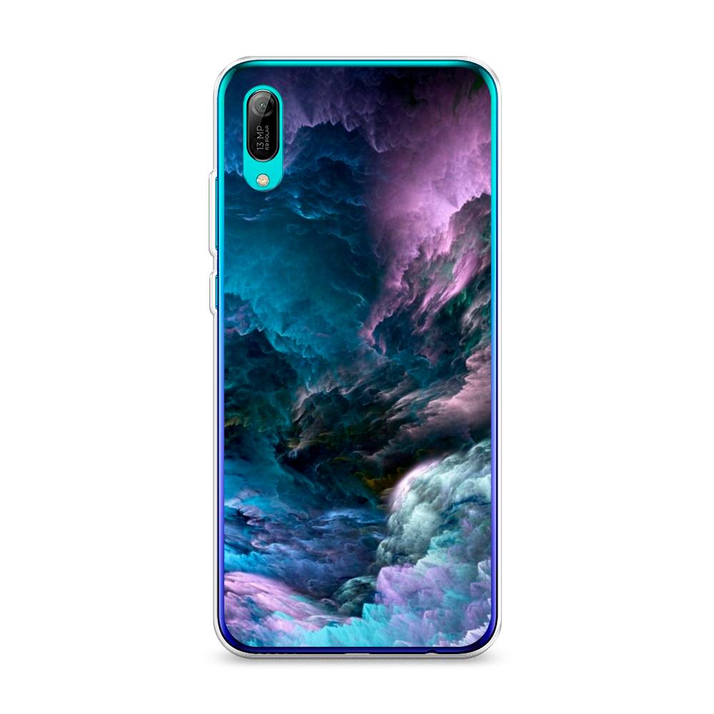 

Чехол на Huawei Y6 Pro 2019 "Загадочное небо", Синий;фиолетовый, 68150-2