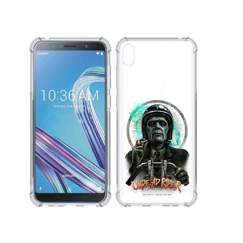 

Чехол MyPads для Asus ZenFone Max Pro (ZB602KL) зеленый мужчина с сигаретой на мотоцикле, Прозрачный, Tocco