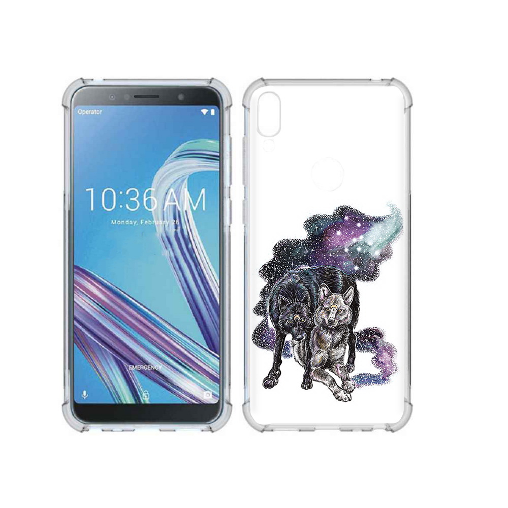 

Чехол MyPads Tocco для Asus ZenFone Max Pro (ZB602KL) звездные волки, Прозрачный, Tocco