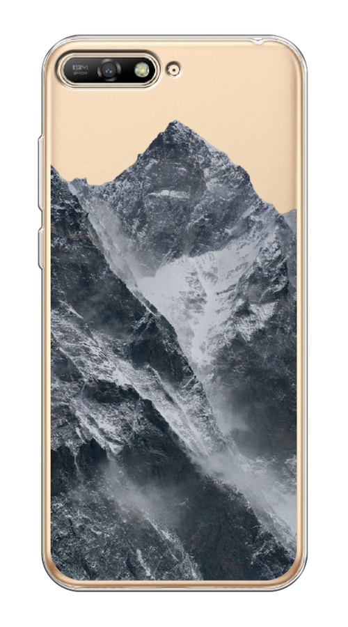 

Чехол на Huawei Y6 2018 "Горы арт 4", Серый;бежевый, 67850-2