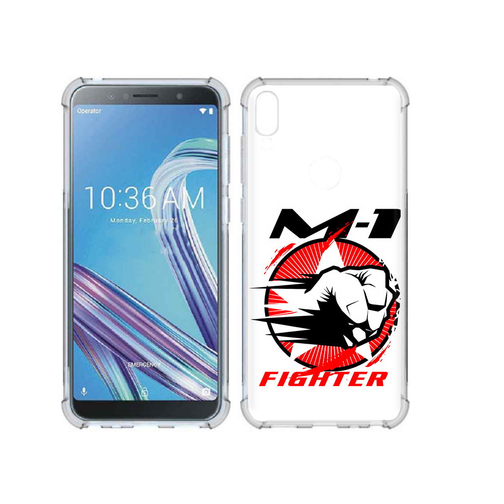 

Чехол MyPads Tocco для Asus ZenFone Max Pro (ZB602KL) единоборства М-1, Прозрачный, Tocco