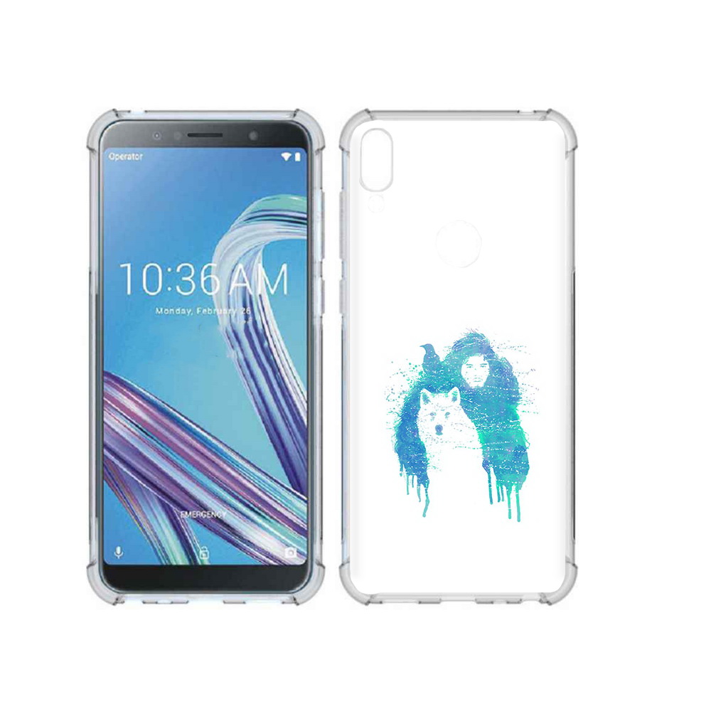 

Чехол MyPads Tocco для Asus ZenFone Max Pro (ZB602KL) джон сноу, Прозрачный, Tocco