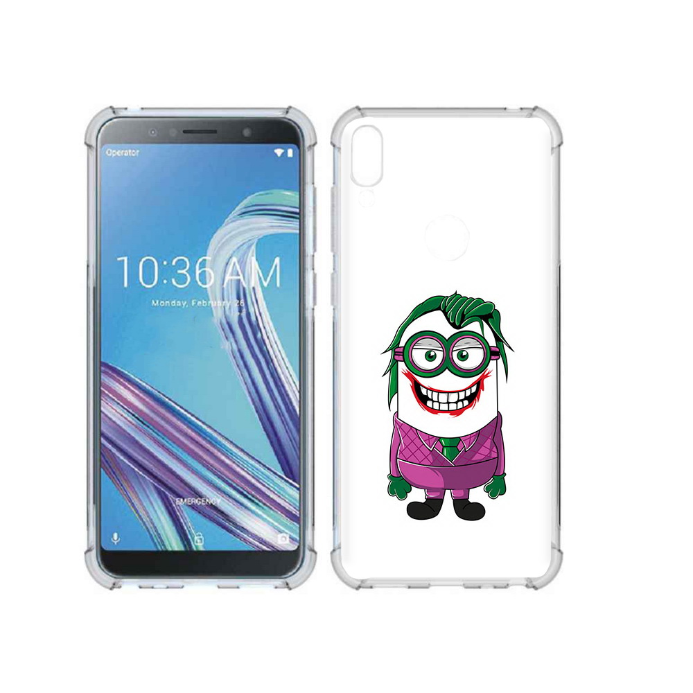 

Чехол MyPads Tocco для Asus ZenFone Max Pro (ZB602KL) джокер миньон, Прозрачный, Tocco