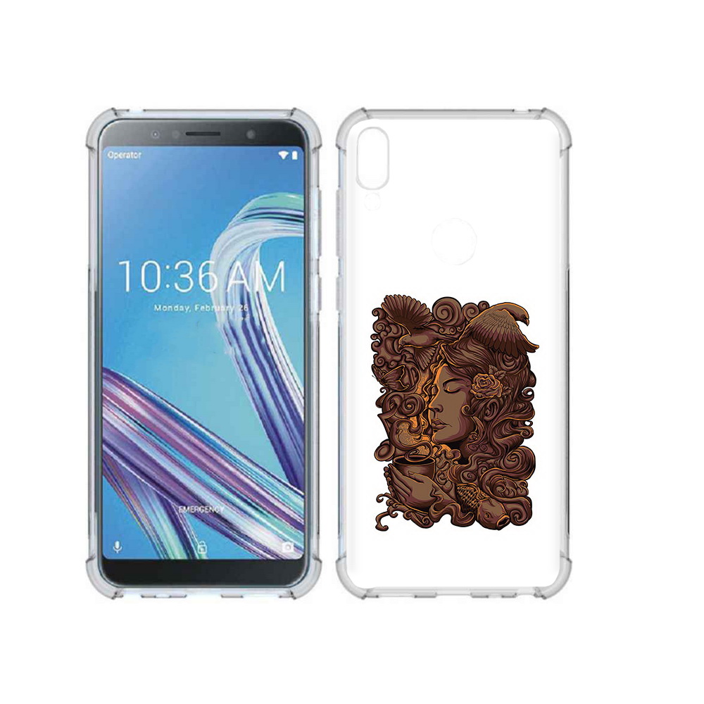 

Чехол MyPads для Asus ZenFone Max Pro (ZB602KL) девушка с длинными волосами абстракция, Прозрачный, Tocco