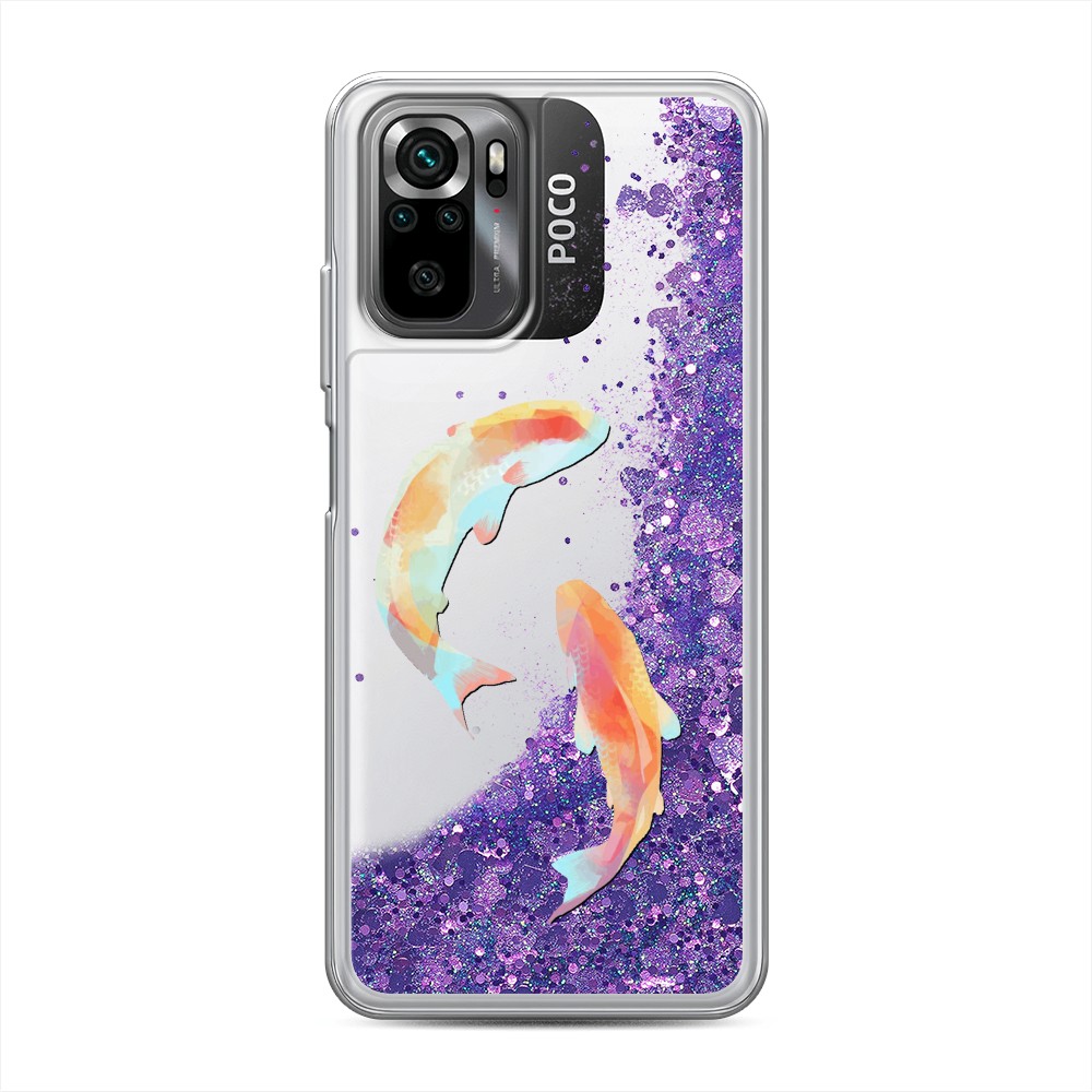 

Чехол Awog на Xiaomi Redmi Note 10/ Redmi Note 10S/ Poco M5s "Акварельные карпы", Оранжевый, 316292-1