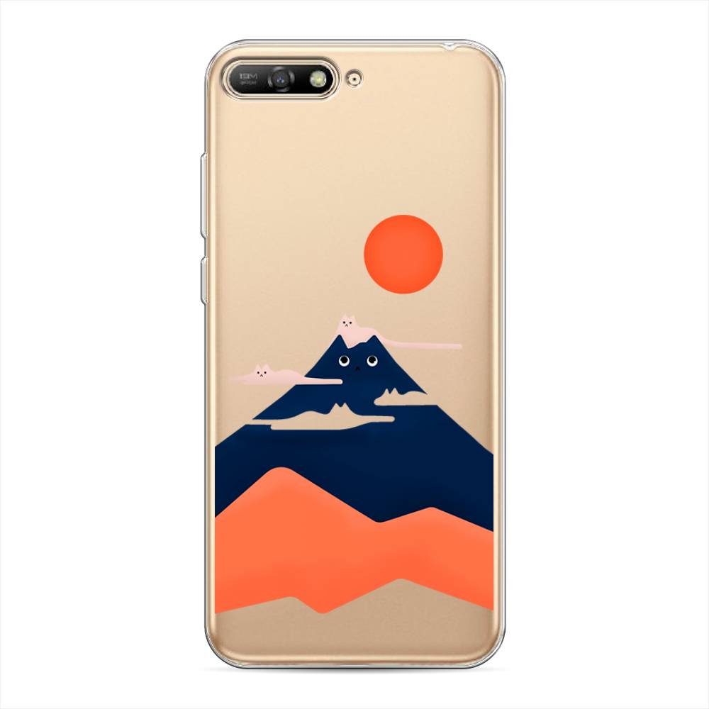 фото Чехол на huawei y6 2018 "кот-гора" case place
