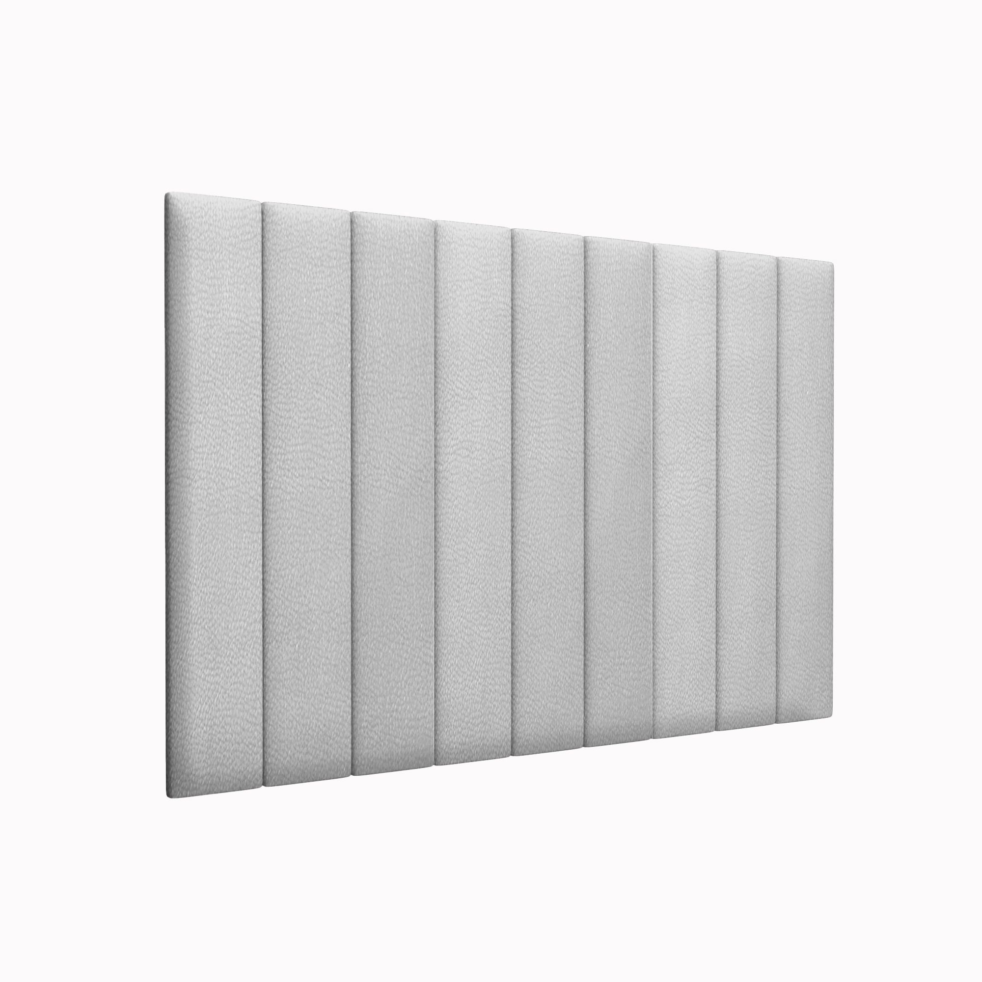 Мягкие стеновые панели Eco Leather Silver 15х90 см 4 шт.