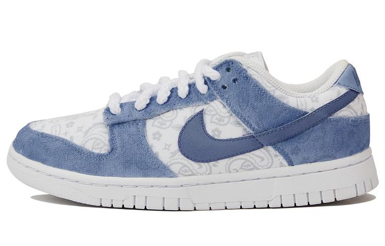 

Кеды унисекс Nike Dunk Low ESS White Paisley белые 41 EU, Белый, Dunk Low ESS White Paisley