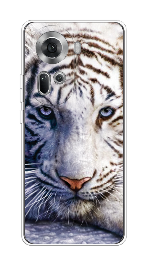 

Чехол на Oppo Reno 11 (Global) "Бенгальский тигр", Коричневый;белый, 2515850-1